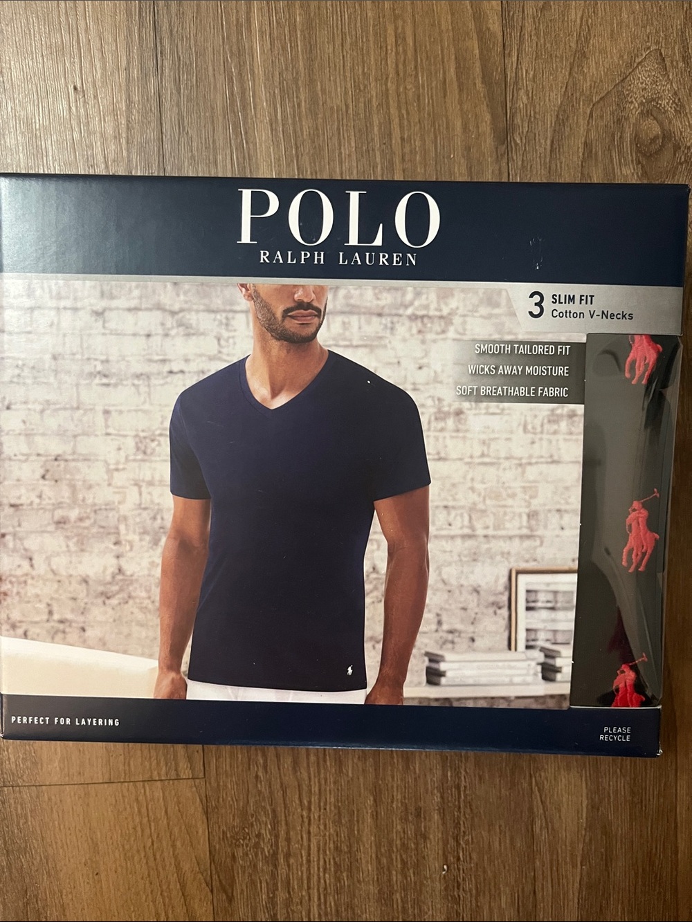 Polo by Ralph Lauren Men’s black V-Neck Slim Fit Tee - 3 Pack